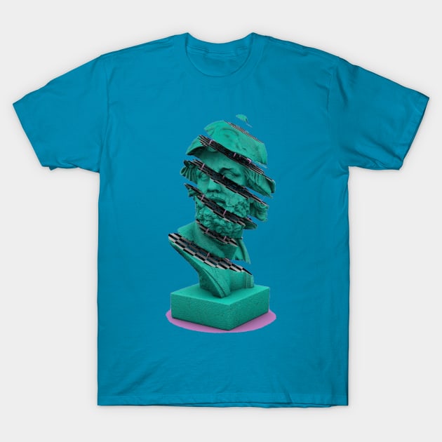 Vaporwave HOLOGRAPHIC greek statue T-Shirt by isarol